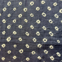 Batikprint white rings on blue