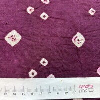 Batikprint white rings on purple