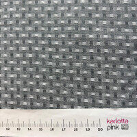 Indischer Jacquardstoff Karo grey