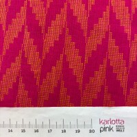 Indischer Jacquardstoff Zigzag pink orang