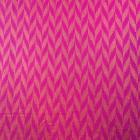 Indischer Jacquardstoff Zigzag pink orang