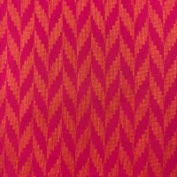 Indischer Jacquardstoff Zigzag pink orang