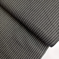 Indischer Jacquardstoff Stitched stripes on black