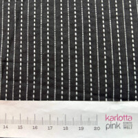 Indischer Jacquardstoff Stitched stripes on black