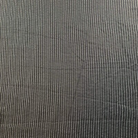 Indischer Jacquardstoff Stitched stripes on black