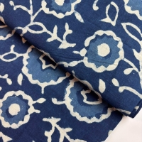 Blockprint INDIGO Flower