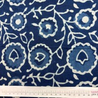 Blockprint INDIGO Flower