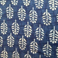 Blockprint INDIGO Leaves