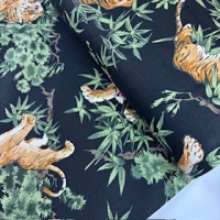 japanischer Stoff Asanoha blau