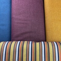 Japanischer Baumwollstoff uni Aubergine