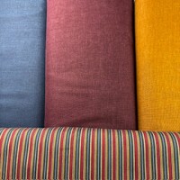 Japanischer Baumwollstoff uni blau