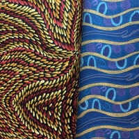 jelly roll patchworkstoffe schwarz australische aborigine...