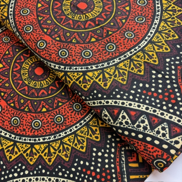 afrikanischer waxprint stoff rot venua