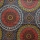 Waxprint Circles redish