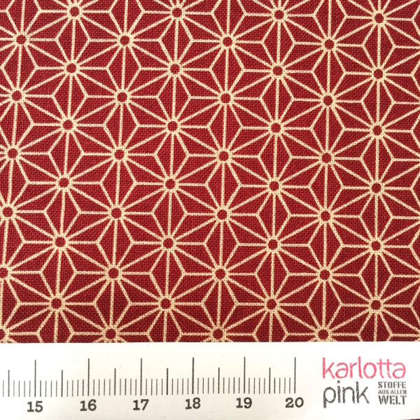 Asanoha Sternmuster rot