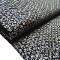 japanischer Stoff Asanoha blau