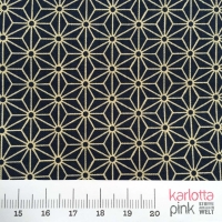 Asanoha Sternmuster navy blau