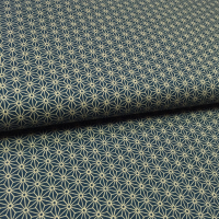 Asanoha Sternmuster türkis petrol