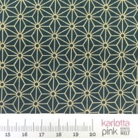 Asanoha Sternmuster türkis petrol