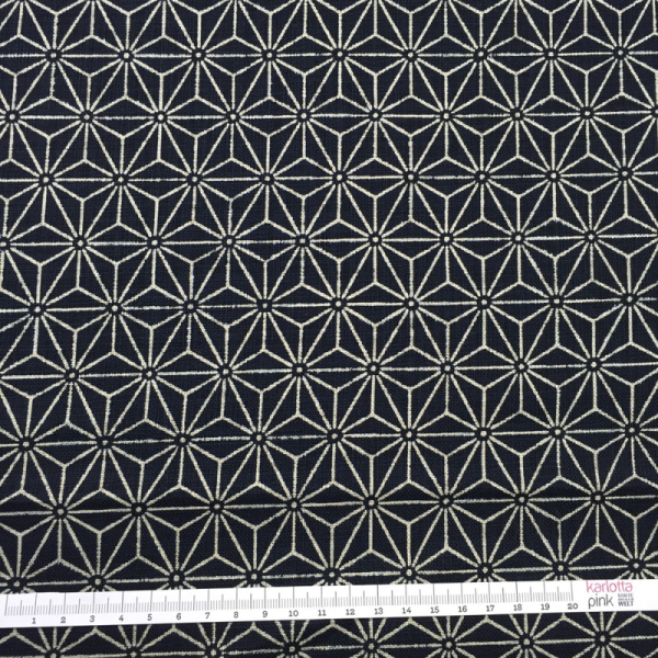 Rustic BIG Asanoha Sternmuster indigo