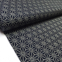 Rustic BIG Asanoha Sternmuster indigo