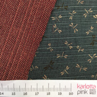 Double-Face Libelle Seighaia türkis rot