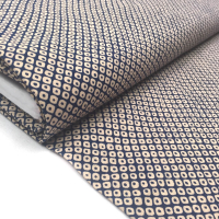 japanischer Stoff hagel kreise navy weiss